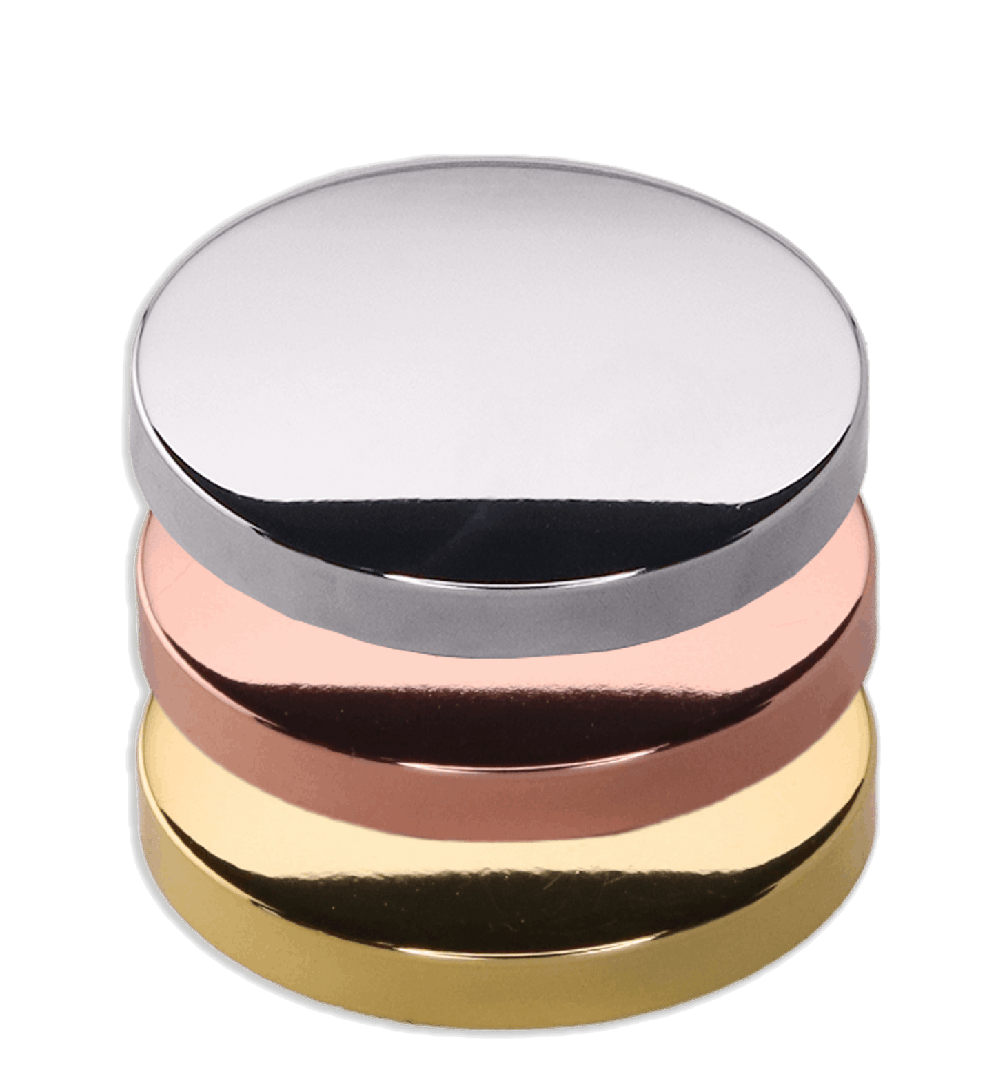 2.7 OZ CHROME METAL LID ROSE GOLD