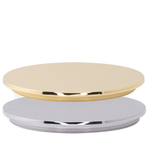 9 OZ JAR LUX CHROME LID CHROME GOLD