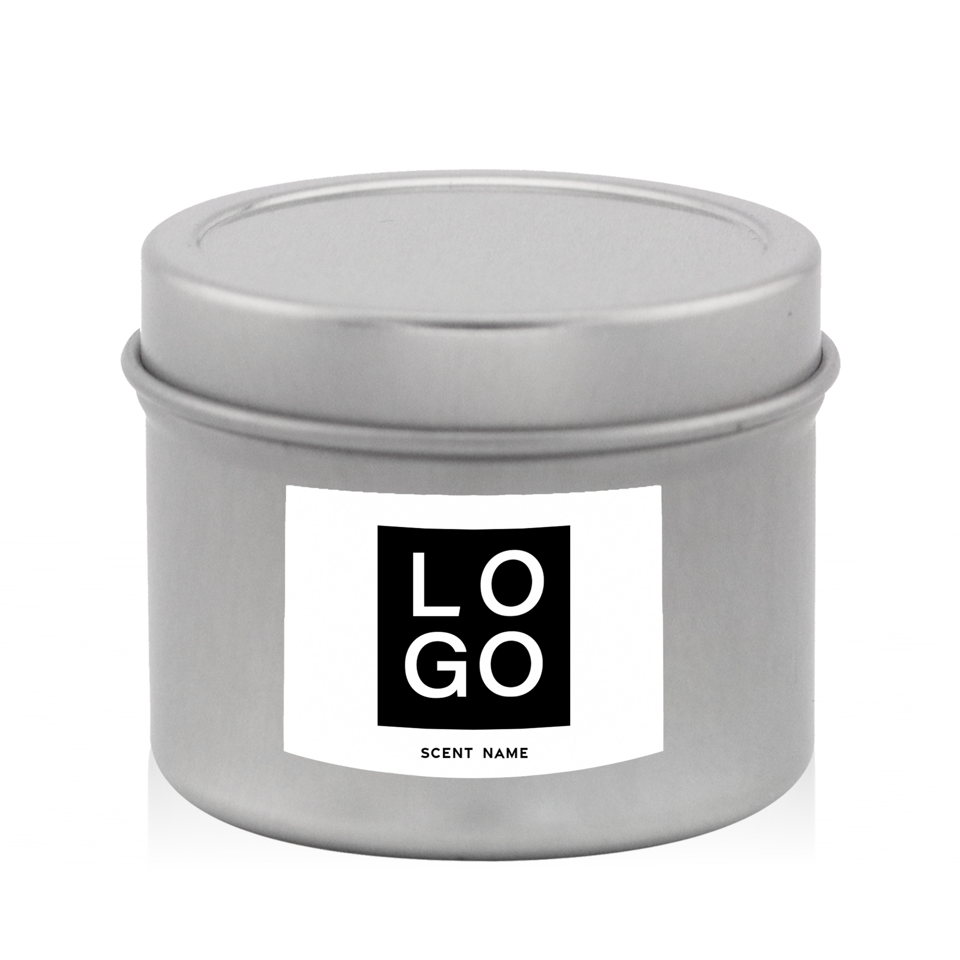 2 OZ. TRAVEL TIN LOGO VINYL LABEL