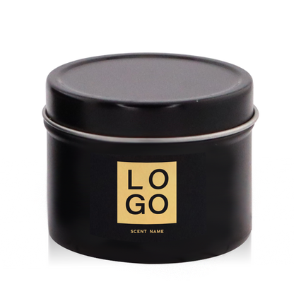 2 OZ. TRAVEL TIN LOGO FOIL LABEL