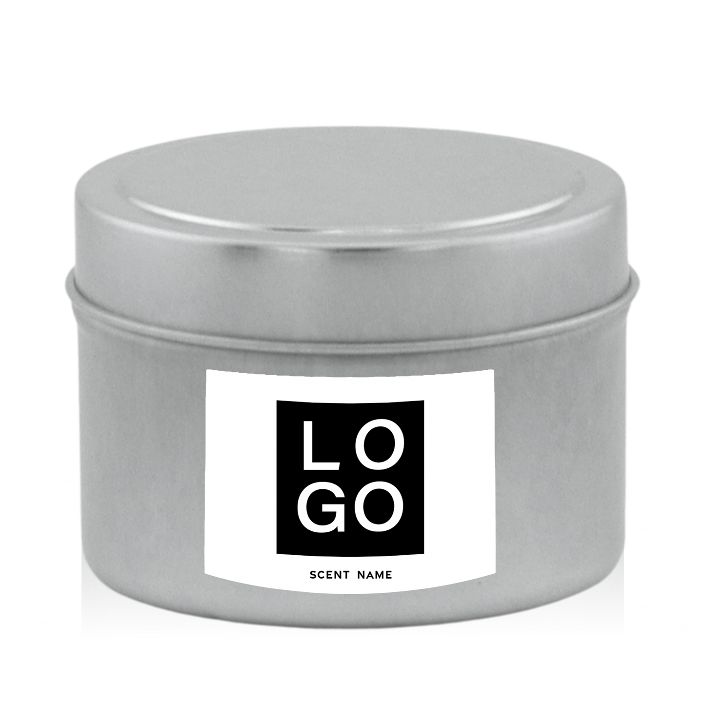 4 OZ. TRAVEL TIN LOGO VINYL LABEL