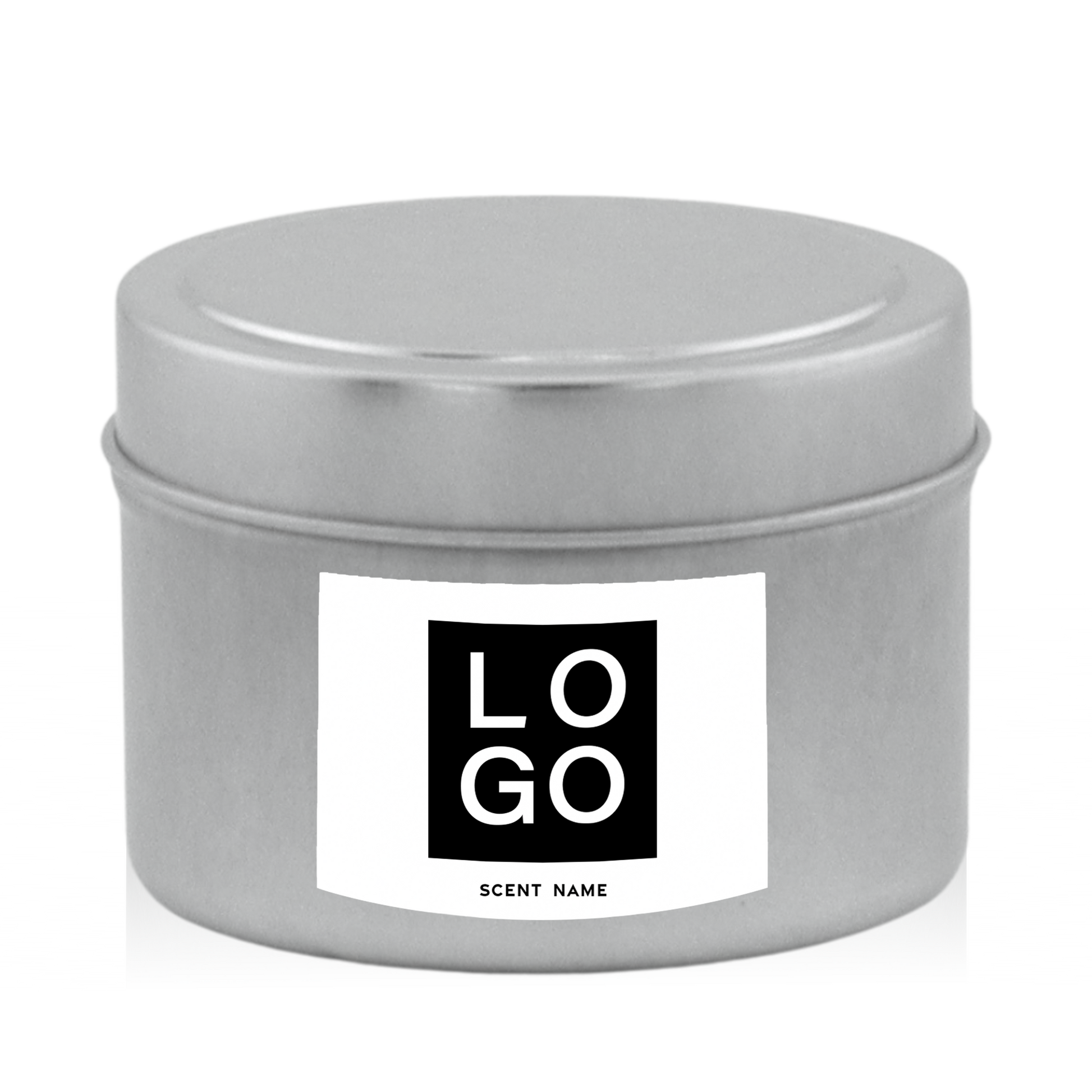 4 OZ. TRAVEL TIN LOGO VINYL LABEL