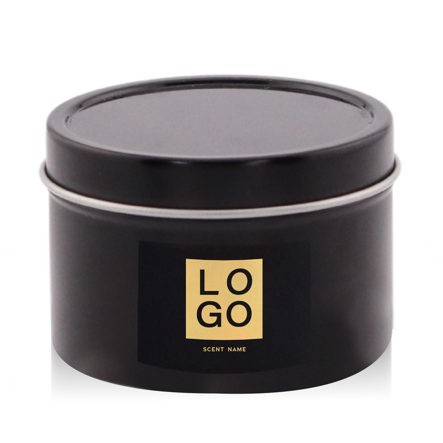 4 OZ. TRAVEL TIN LOGO FOIL LABEL UPGRADE