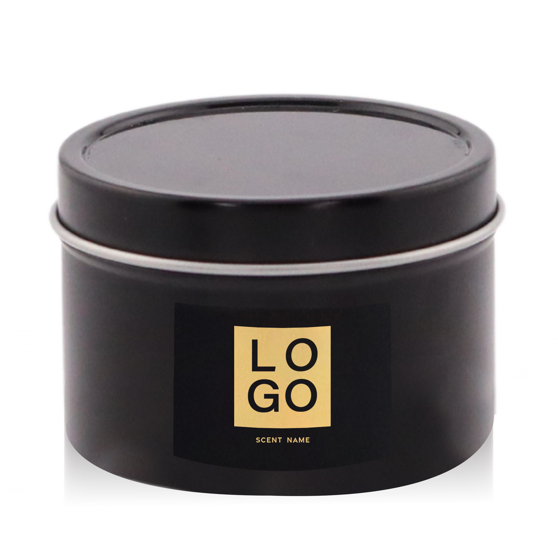 4 OZ. TRAVEL TIN LOGO FOIL LABEL UPGRADE
