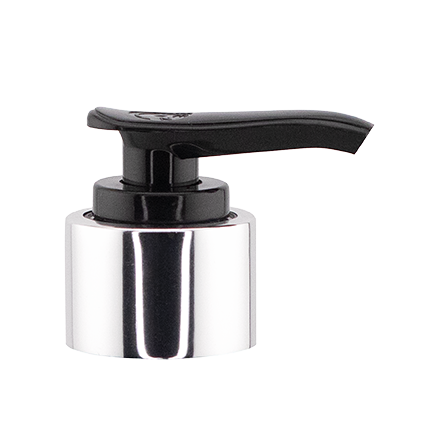 16 OZ. BODY LOTION CAP COLOR PREMIUM BRUSHED BLACK SILVER