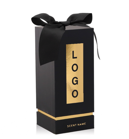 4.25 OZ. REED DIFFUSER FANCY BOX (VELVET FINISH) UPGRADE OPTION GROSGRAIN RIBBON BOW UPGRADE