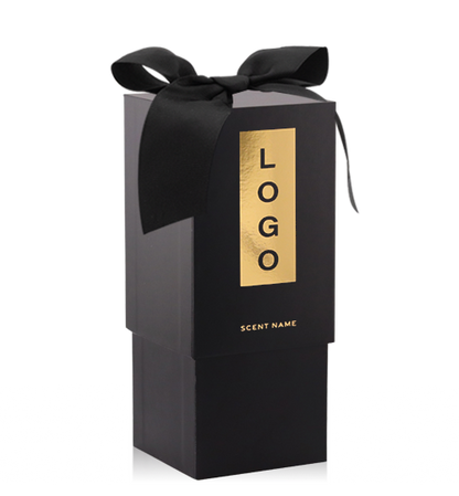 4.25 OZ. REED DIFFUSER TWO-PART BOX UPGRADE OPTION GROSGRAIN RIBBON BOW UPGRADE